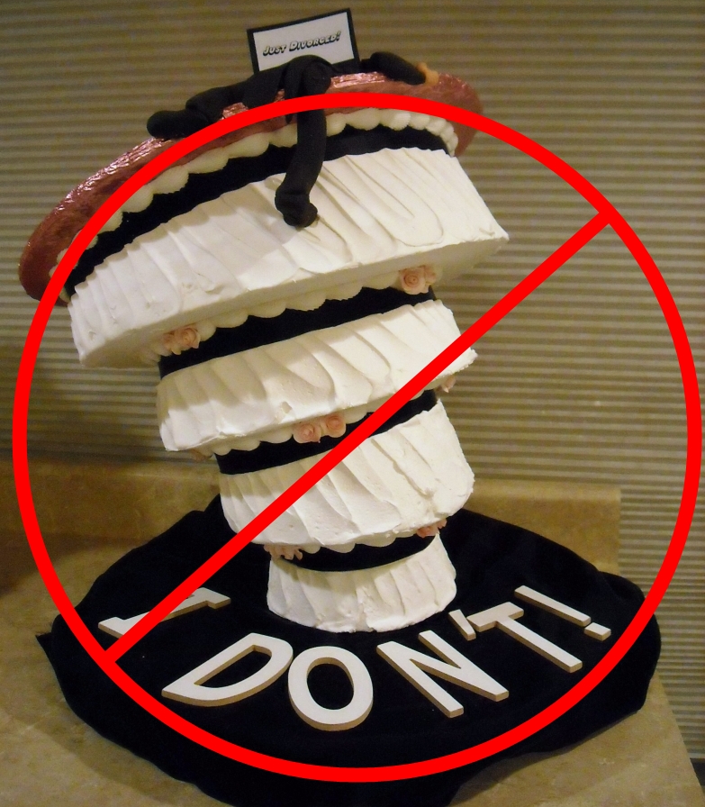 No divorce cake-crop